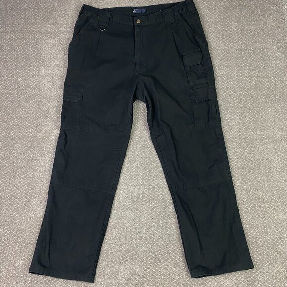 5.11 Tactical Pants Men's 40 x 32 Black Tactical Series Cargo Work Canvas 74251 - Picture 1 of 14